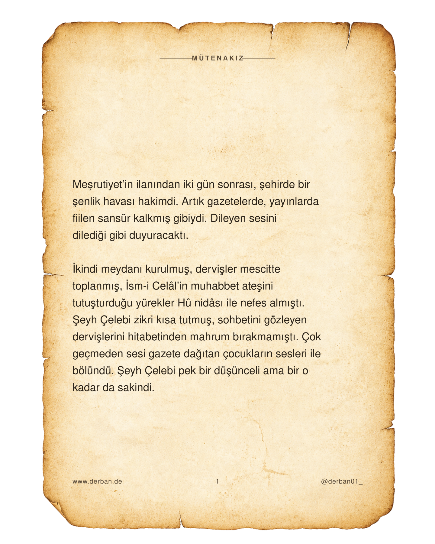 Mütenakız · Bölüm 2 · Şeyh'in Sükûtu, slayt 2