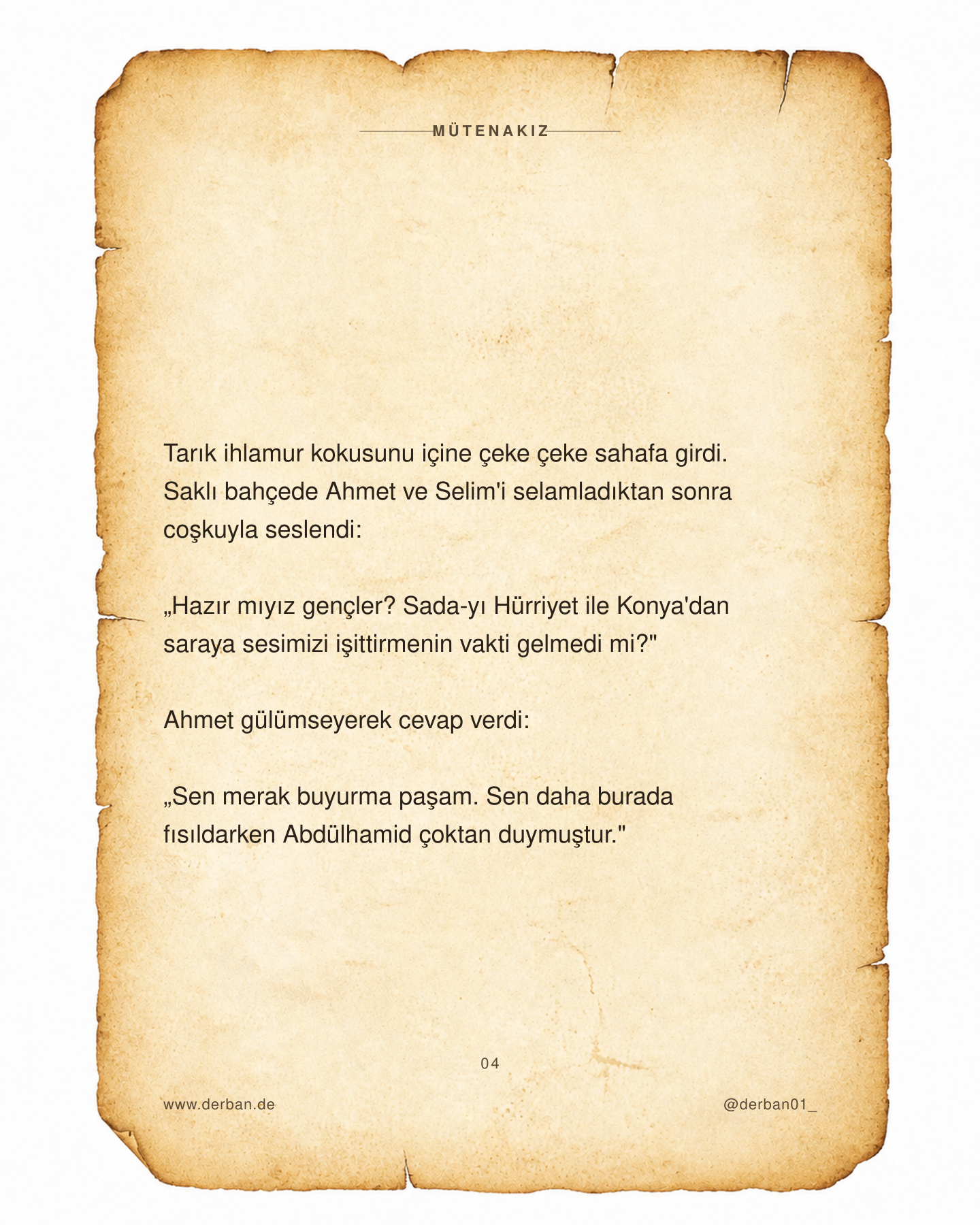 Mütenakız · Bölüm 4 · Susma!, slayt 4