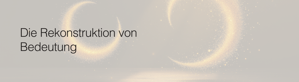 Die Rekonstruktion von Bedeutung